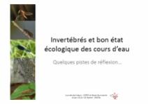 Invertébrés et bon état écologique des cours d’eau