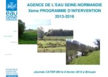 Xème programme d'intervention : Aide à la maîtrise du ruissellement et de l’érosion