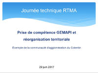 Prise de compétence GEMAPI et réorganisation territoriale