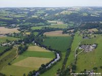 Ce cliché a été réalisé pendant la réalisation des travaux, en hélicoptère par la société 'L'Europe vue du ciel' dans le cadre d'une mission commandée par la CATER de Basse-Normandie.