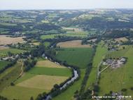 Ce cliché a été réalisé pendant la réalisation des travaux, en hélicoptère par la société 'L'Europe vue du ciel' dans le cadre d'une mission commandée par la CATER de Basse-Normandie.