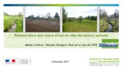 Restauration des cours d’eau en tête de bassin versant