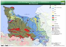 Carte lithologique simplifiée de la Basse-Normandie au 1/1000000ème